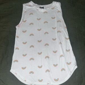 White Rainbow Tank Top
